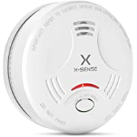 X-Sense Alarma de Humo- Detector de Humo fotoeléctrico- 10 años de duración de la batería y verificación automática…